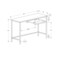 Monarch Specialties Computer Desk, Home Office, Laptop, 48"L, Work, Metal, Laminate, Brown, Black, Contemporary, Modern I 7370 - alternate 2